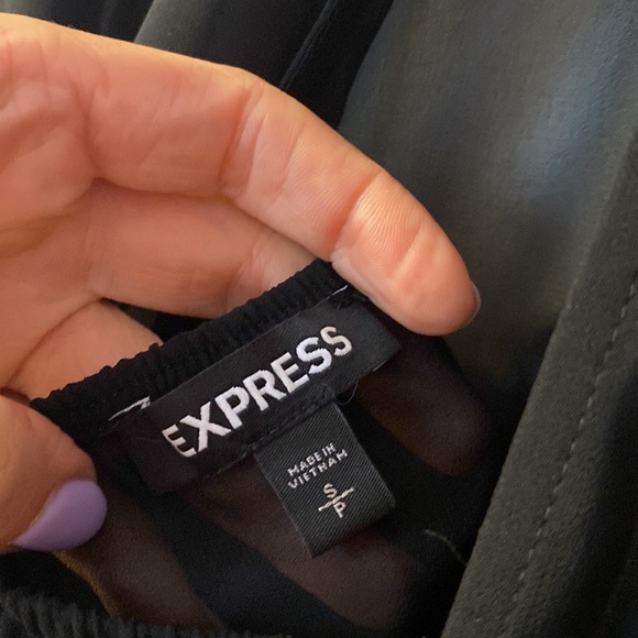 **FINAL CHANCE**Express sheer long sleeve peplum blouse - Picture 7 of 7